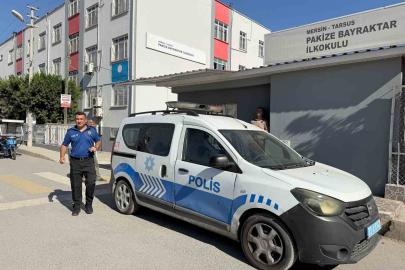 Tarsus’ta 1. sınıf öğrencisinin çantasından tabanca çıktı