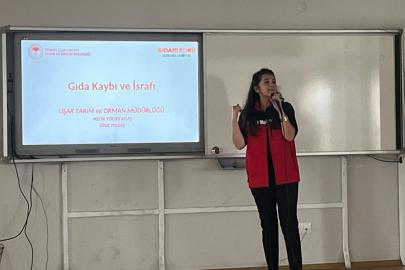 Uşak’ta öğrencilere gıda kaybı ve israfına karşı farkındalık eğitimi