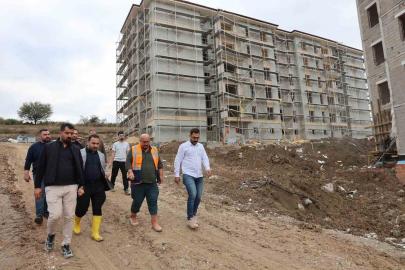 Vezirköprü’de TOKİ projesinde çalışmalar sürüyor