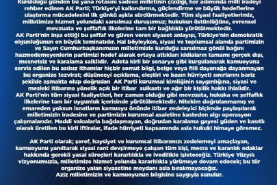 AK Parti’den sosyal medya paylaşımlarına tepki: "Gerekli yasal süreçleri kararlılıkla ve ivedilikle işleteceğiz"