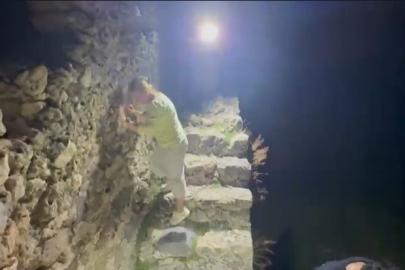 Alanya Kalesi’nde mahsur kalan 3 Rus kurtarıldı