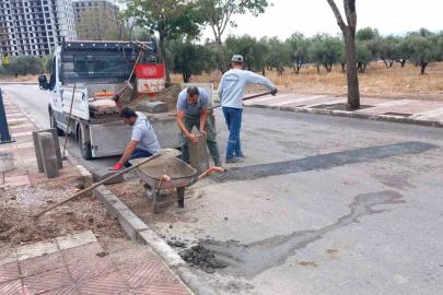 Altyapı çalışmaları sonrası tahrip olan yol ve kaldırımlar yenileniyor