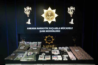Ankara’da uyuşturucu operasyonlarında 95 şüpheli gözaltına alındı