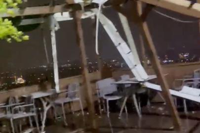 Antalya’da 4 kişinin ölümüne sebep olan hortum, önce seyir terasını yerle bir etmiş