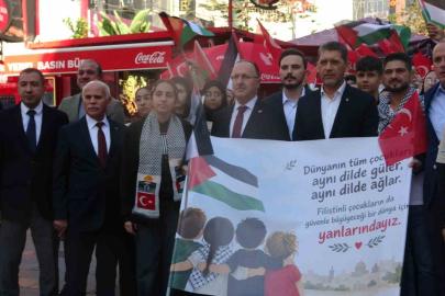 Antalya’da Filistin’e destek yürüyüşü