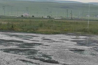 Ardahan’da sağanak yağış etkili oldu