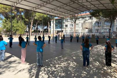 Aydın’da miniklerin antrenmanları devam ediyor