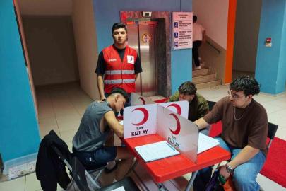 Aydın’da öğrenci yurdunda kan bağışı etkinliği düzenlendi