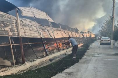 Aydın’daki pazar yeri yangını kontrol altına alındı