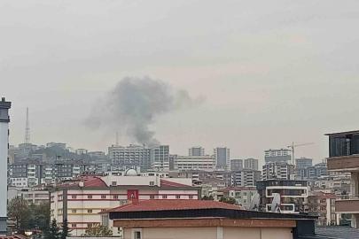 Bahçede yakılan anızdan çıkan duman korkuttu