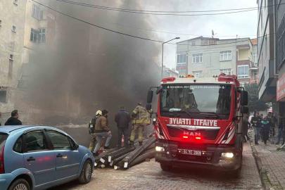Bahçelievler’de inşaatta yangın paniği