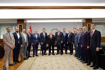 Başkan Büyükkılıç, güven tazeleyen Gülsoy ve Büyüksimitci’yi kabul etti