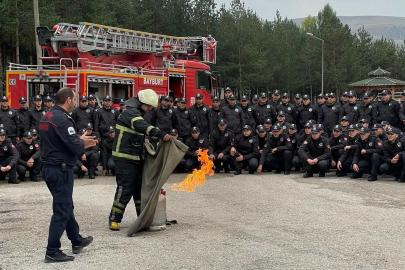 Bayburt POMEM’de yangın tatbikatı yapıldı