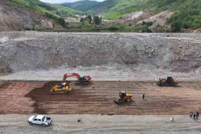 Bayburt’ta Petekli Göleti’nde çalışmalar sürüyor