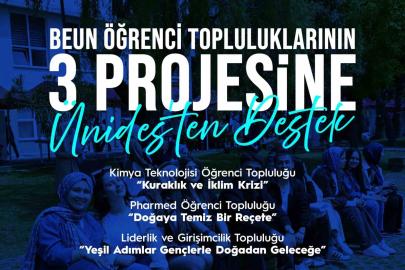 BEUN öğrenci topluluklarının 3 projesine ÜNİDES’ten destek