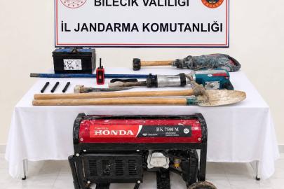 Bilecik’te define arayan 12 kişi suçüstü yakalandı