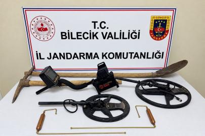 Bilecik’te define arayan 2 kişi suçüstü yakalandı