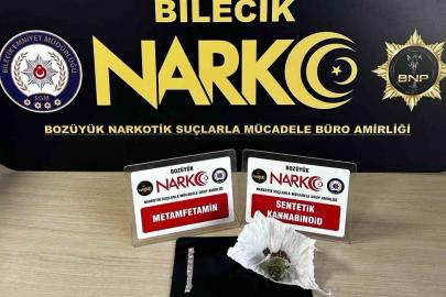Bilecik’te şüpheli şahsın üzerinde uyuşturucu çıktı