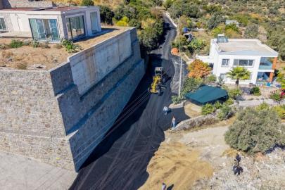 Bodrum’da beş mahallede yol çalışmaları sürüyor