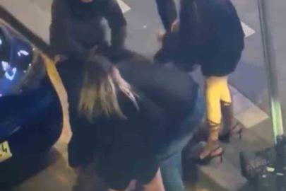 Bolu’da kadınların kavgası kamerada