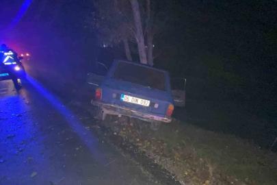 Bolu’da kontrolden çıkan araç ağaca çarptı: 1’i ağır 2 yaralı