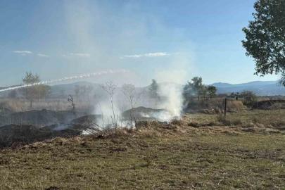 Bolu’da ot yangını büyümeden söndürüldü
