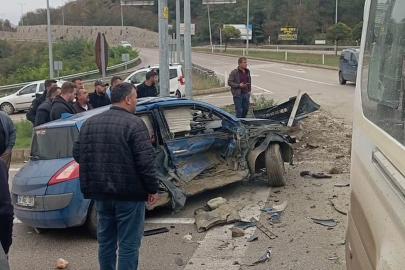 Boyabat’ta 3 araçlı kaza: 1 yaralı