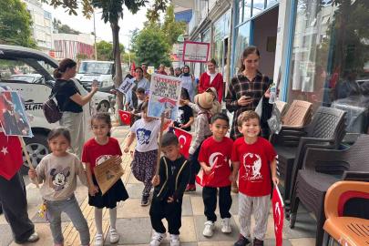 Bozyazı’da miniklerden cumhuriyet coşkusuna anlamlı yürüyüş