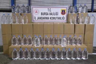 Bursa’da bin 260 litre etil alkol ele geçirildi