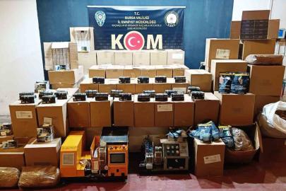 Bursa’da kaçak sigara ve tütün operasyonu: 4 şüpheli yakalandı