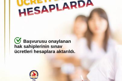 Büyükşehir KPSS sınav ücreti desteği hesaplarda