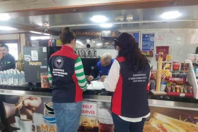 Çanakkale’de gıda işletmeleri bulunan deniz araçlarına denetim