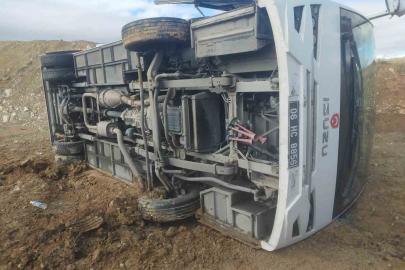Cezaevi nakil aracı devrildi, 7 kişi yaralandı