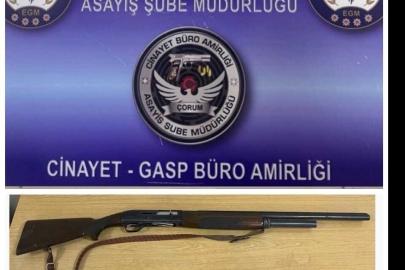 Çorum’da asayiş uygulamalarında silah ve uyuşturucu madde ele geçirildi