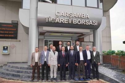 ÇTB Başkanı Yılmaz: "Ortak hedefimiz Çarşamba’nın üretim ve ticaret gücünü daha ileriye taşımak"