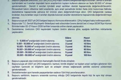 Denizli Büyükşehir Belediyesinden çiftçilere mazot ve gübre desteği