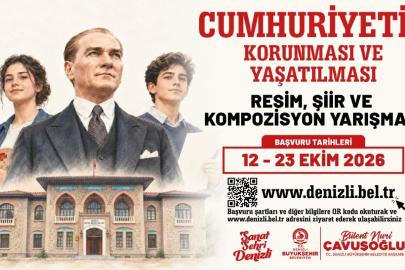 Denizli Büyükşehir’den Cumhuriyet’in 103. yılına özel yarışma