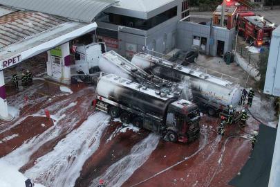 Denizli’de akaryakıt istasyonundaki yangın kontrol altına alındı