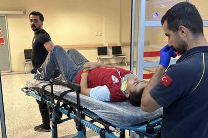 Devrilen elektrikli bisikletin sürücüsü yaralandı