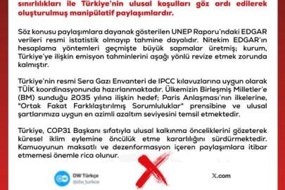 DMM’den "Türkiye’nin iklim hedefleri yetersiz" iddialarına yalanlama