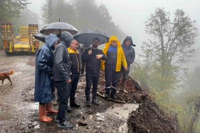 Düzce’de yağış mesaisi ekipler sahada, müdahaleler sürüyor