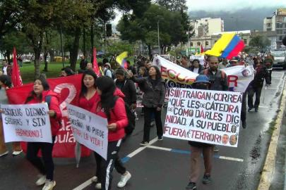 Ekvador’da halk, Noboa hükümetini protesto etti