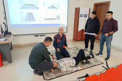 Elazığ’da arama kurtarma ve çadır kurulumu eğitimi
