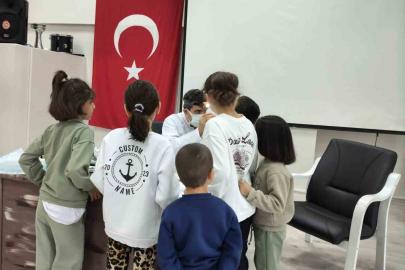 Elazığ’da çocuk evleri sitesinde kalan çocuklara ağız ve diş sağlığı taraması