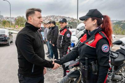 Emniyet Müdürü Çağlar’dan uygulama noktasına denetim