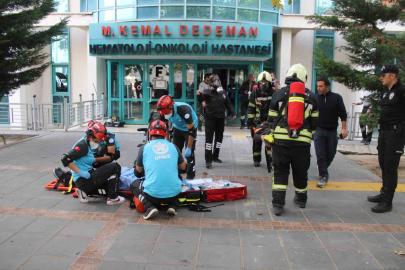Erciyes Üniversitesi’nde deprem ve yangın tatbikatı