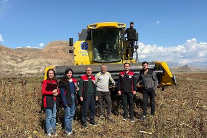 Erzincan’da ayçiçeği hasadında dane kaybına sıkı denetim