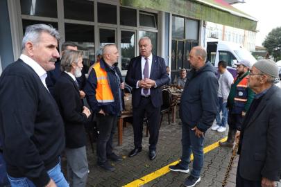 Esnaf odası temsilcileri selin vurduğu Darıçayırı’nda esnafın taleplerini dinledi