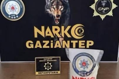 Gaziantep’te 1 kilo metamfetamin ele geçirildi: 2 gözaltı