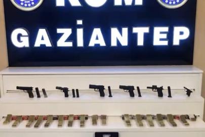 Gaziantep’te 4 adet ruhsatsız silah ile çok sayıda fişek ele geçirildi